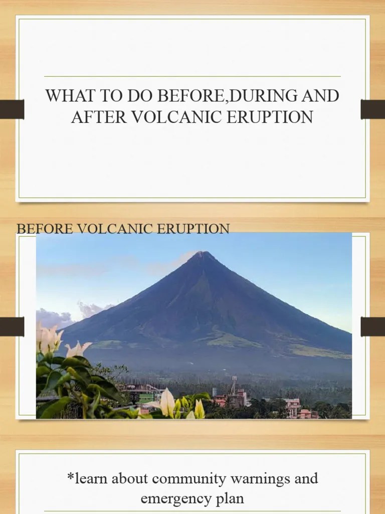 What To Do Beforeduring And After Volcanic Eruption | PDF | Home ...