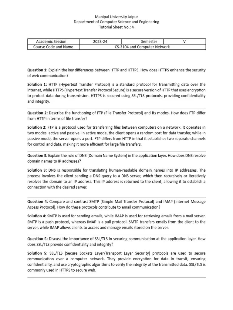 Application Layer Tutorial | PDF | Domain Name System | File Transfer Protocol