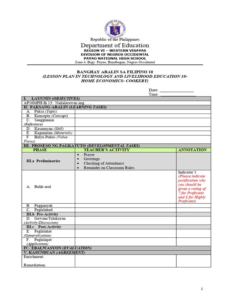 Sample Lesson Plan Format | PDF | Lesson Plan | Teaching