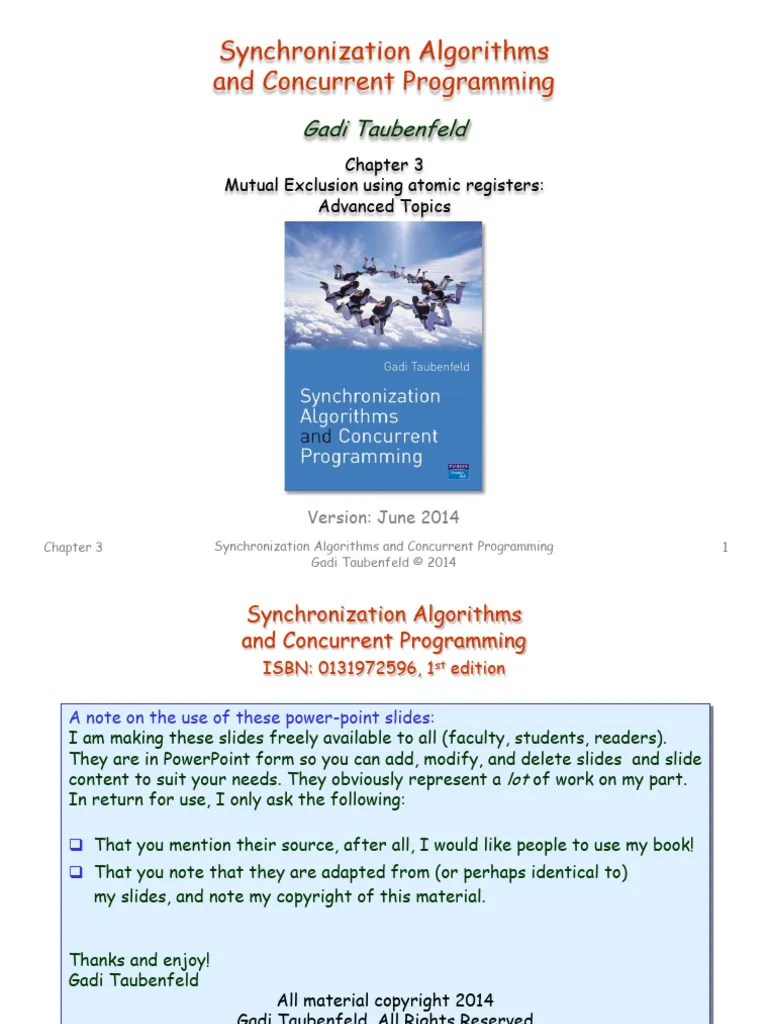 Chapter3 Mutex AdvancedTopics | PDF | Concurrent Computing | Computer ...