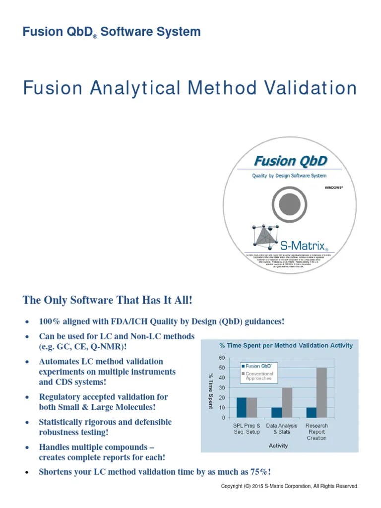 Fusion QBD Analytical Method Validation Brochure | PDF | Detection ...
