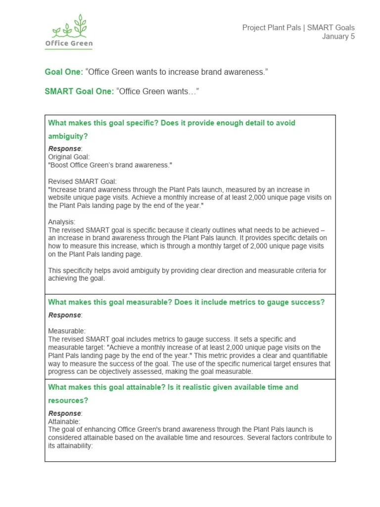 SMART Goals | Download Free PDF | Goal | Performance Indicator