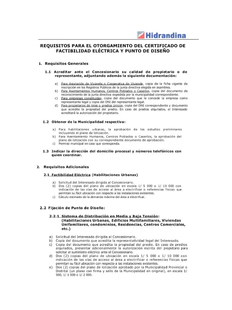 Informacion Hidrandina | PDF