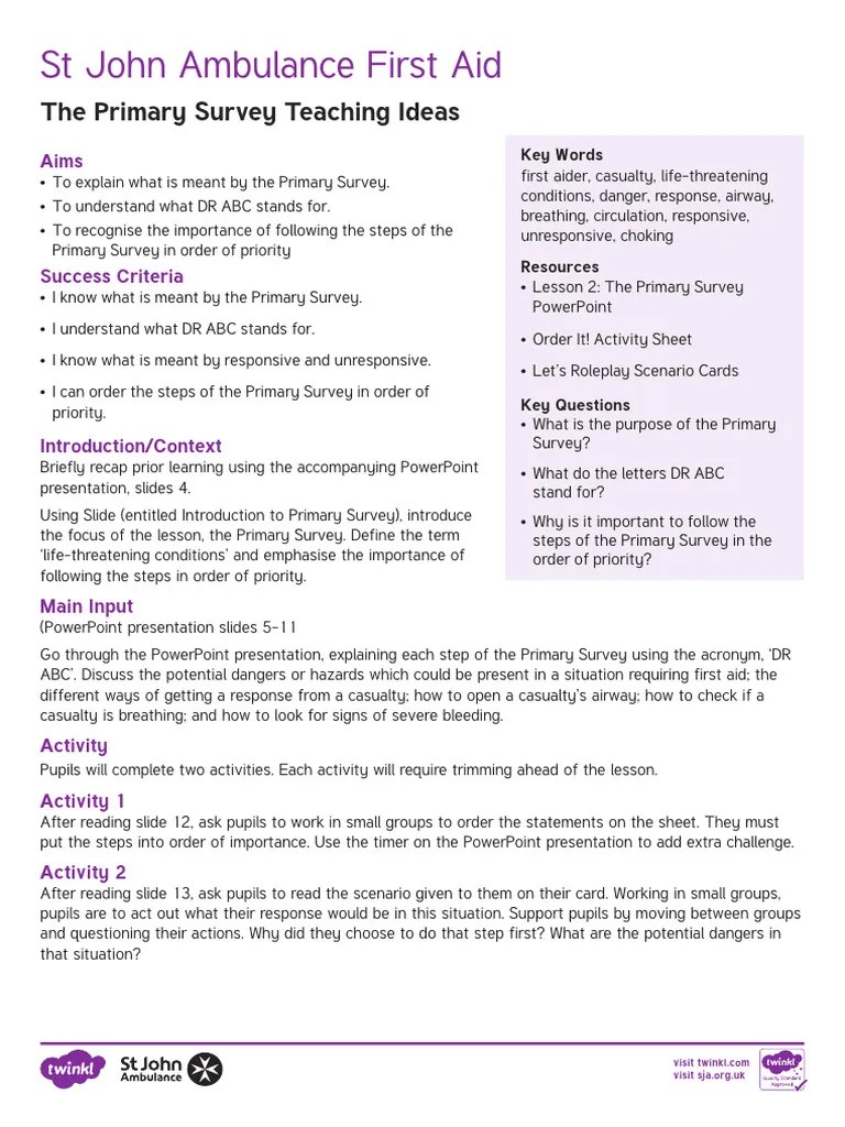 Teaching Ideas | PDF | First Aid