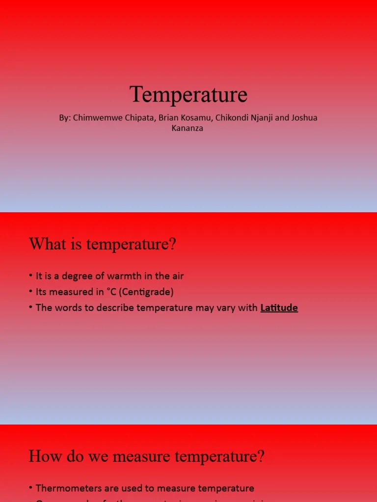 Temperature | PDF