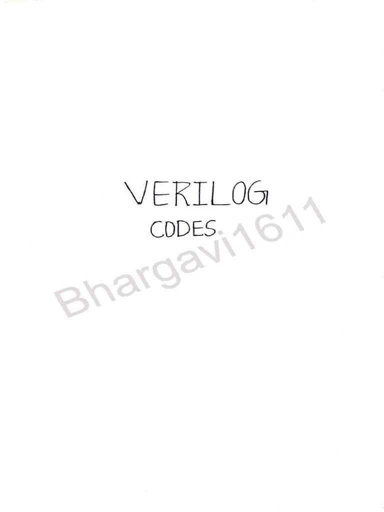 Github Arvindelavari Digital Circuits Verilog Sample Verilog Codes - Download Artistic Colorful Image | Ultra HD
