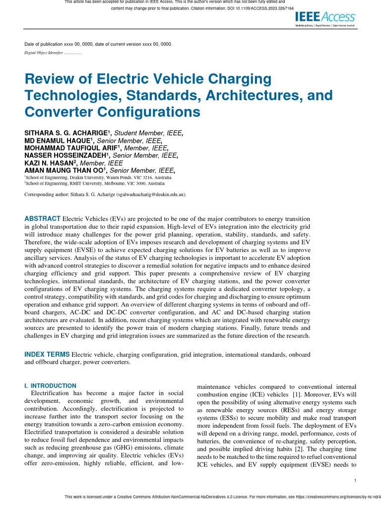 Review_of_Electric_Vehicle_Charging | PDF | Electric Vehicle | Plug In ...