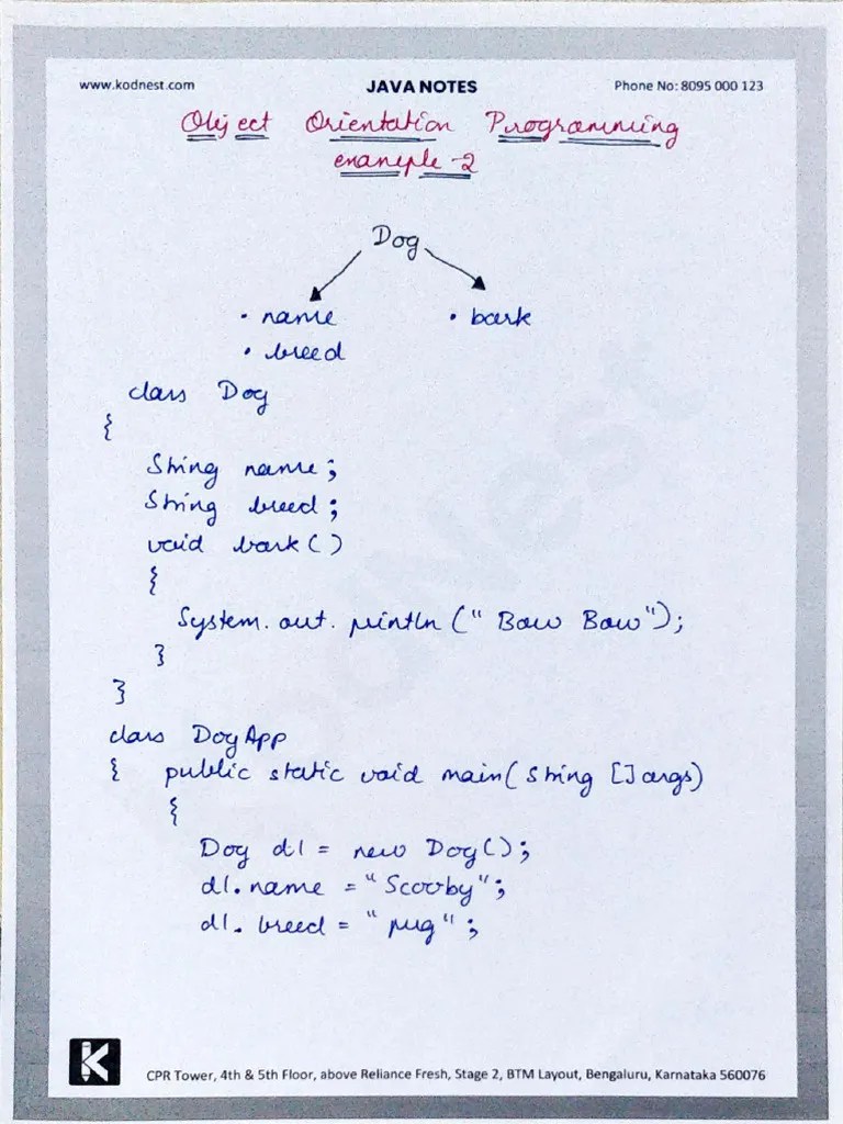 2666151-Java - Object-Oriented Programming Example 2 - NOTES | PDF