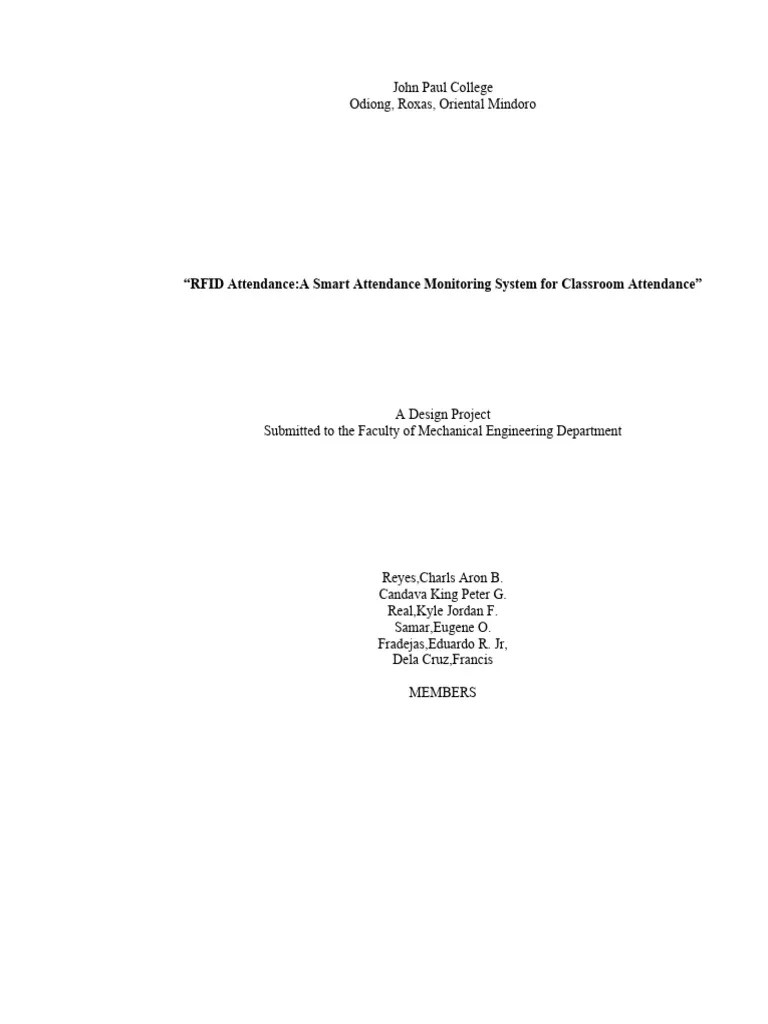 RFID Attendance | PDF | Radio Frequency Identification | Arduino