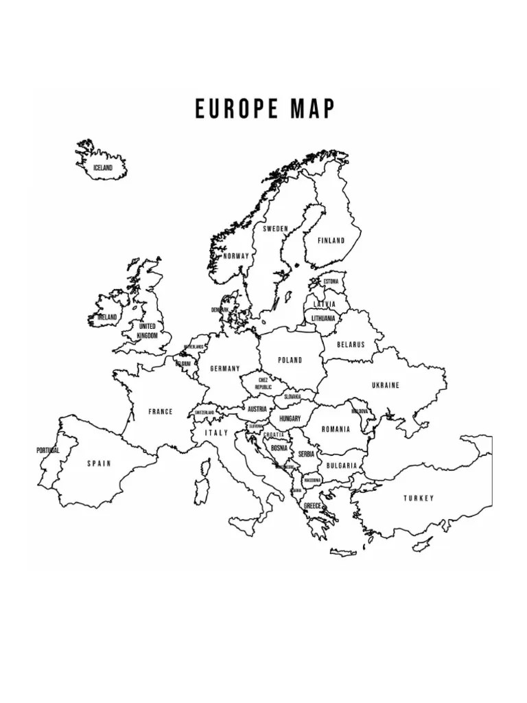 Europe Map | PDF
