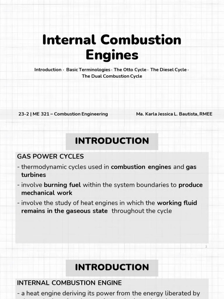 ME 321 - 03a - Internal Combustion Engines | PDF | Internal Combustion ...