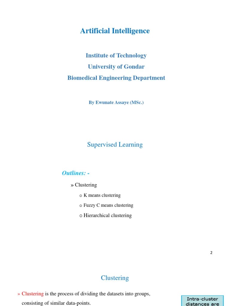 AI Chapter 3 Part 5 | PDF | Cluster Analysis | Applied Mathematics