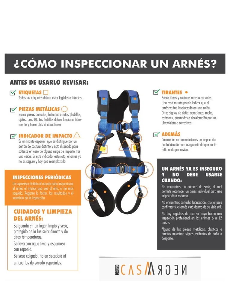 COMO INSPECCIONAR UN ARNES | PDF