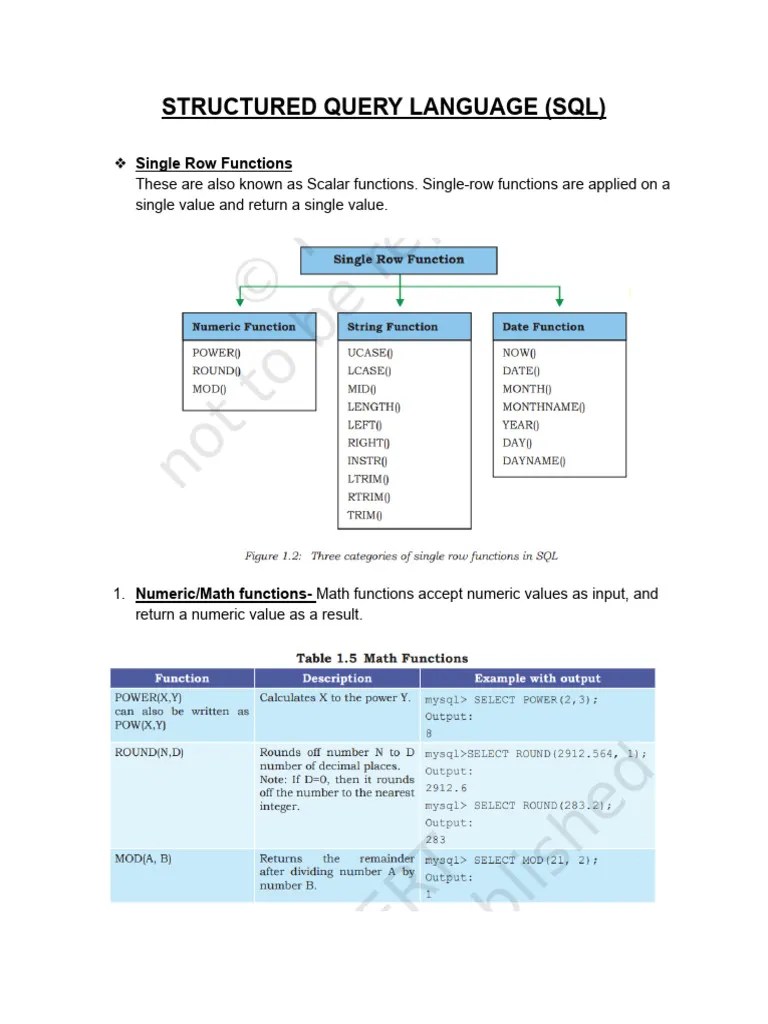 Structured Query Language (SQL) | PDF | Relational Database ...