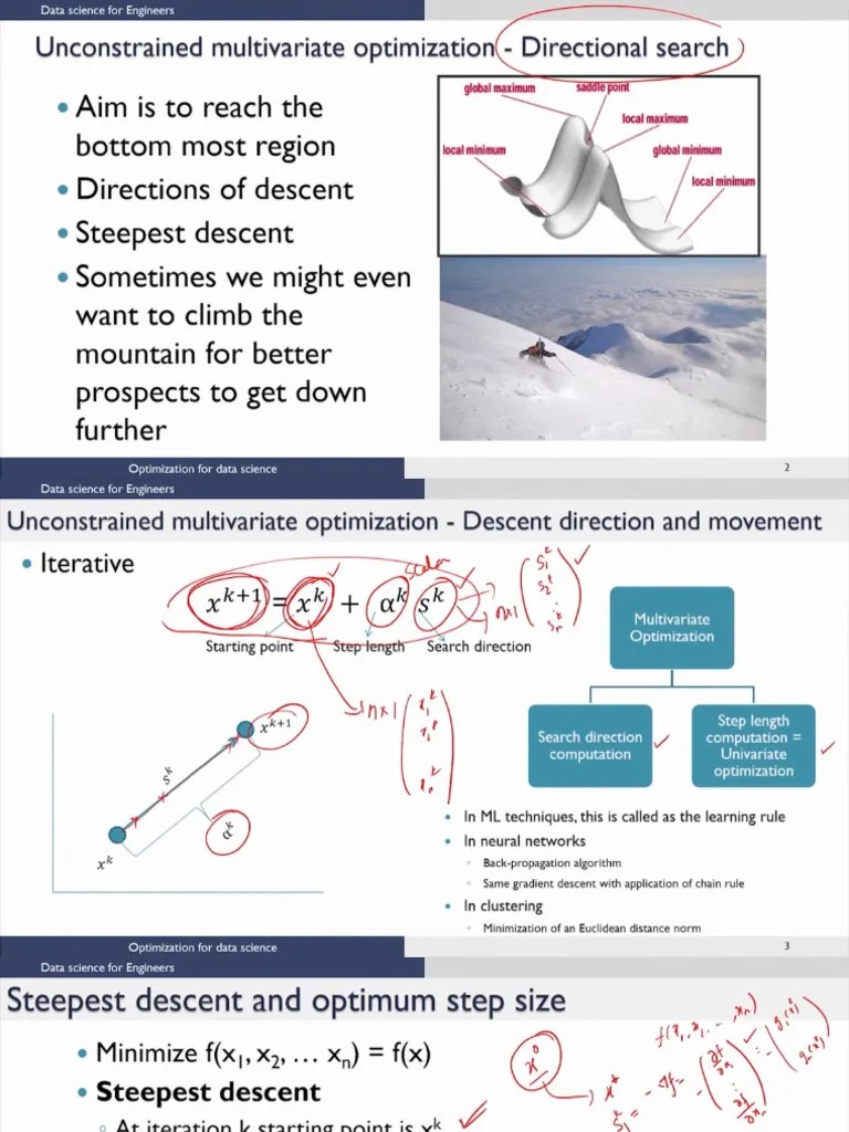 Lec 3 - Unconstrained Multivariate Optimization (Continued) | PDF