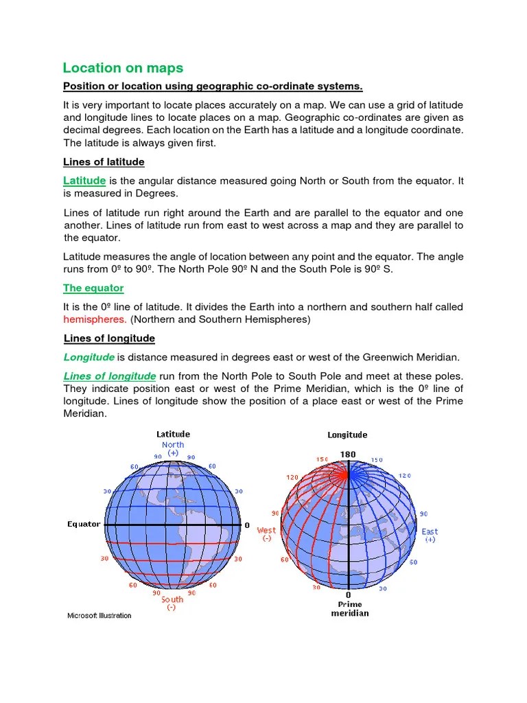 Location (Grid References) | PDF | Latitude | Longitude