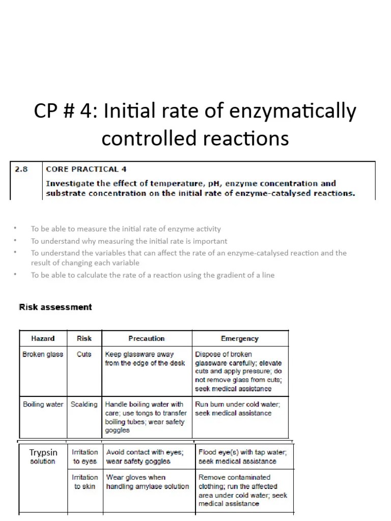 Initial Rate Of Reaction Chem Understanding | PDF | Enzyme | Reaction Rate