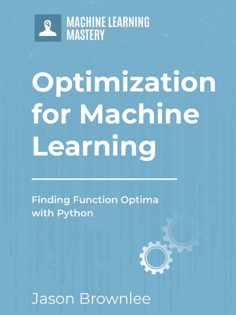 Optimization For Machine Learning | PDF | Mathematical Optimization ...