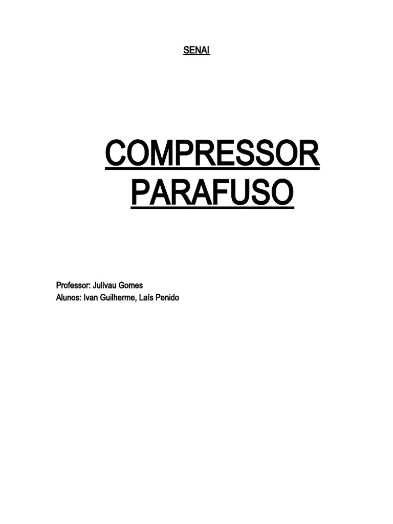 Compressor | PDF | Engenharia Mecânica | Gases