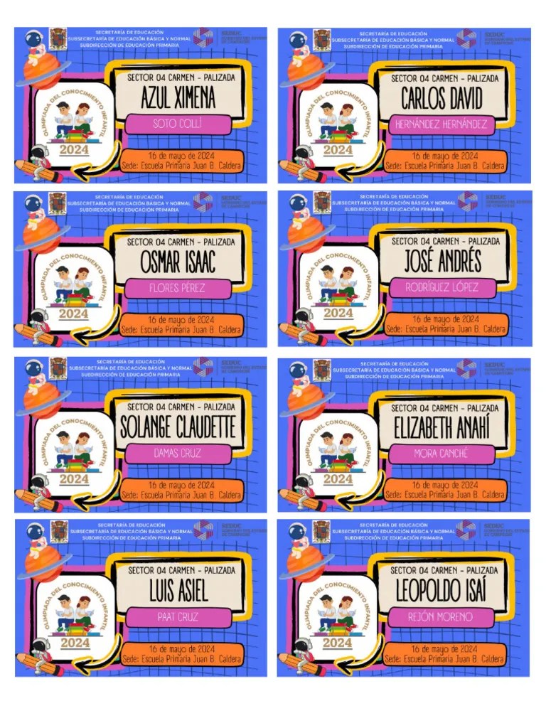 Gafetes Alumnos | PDF