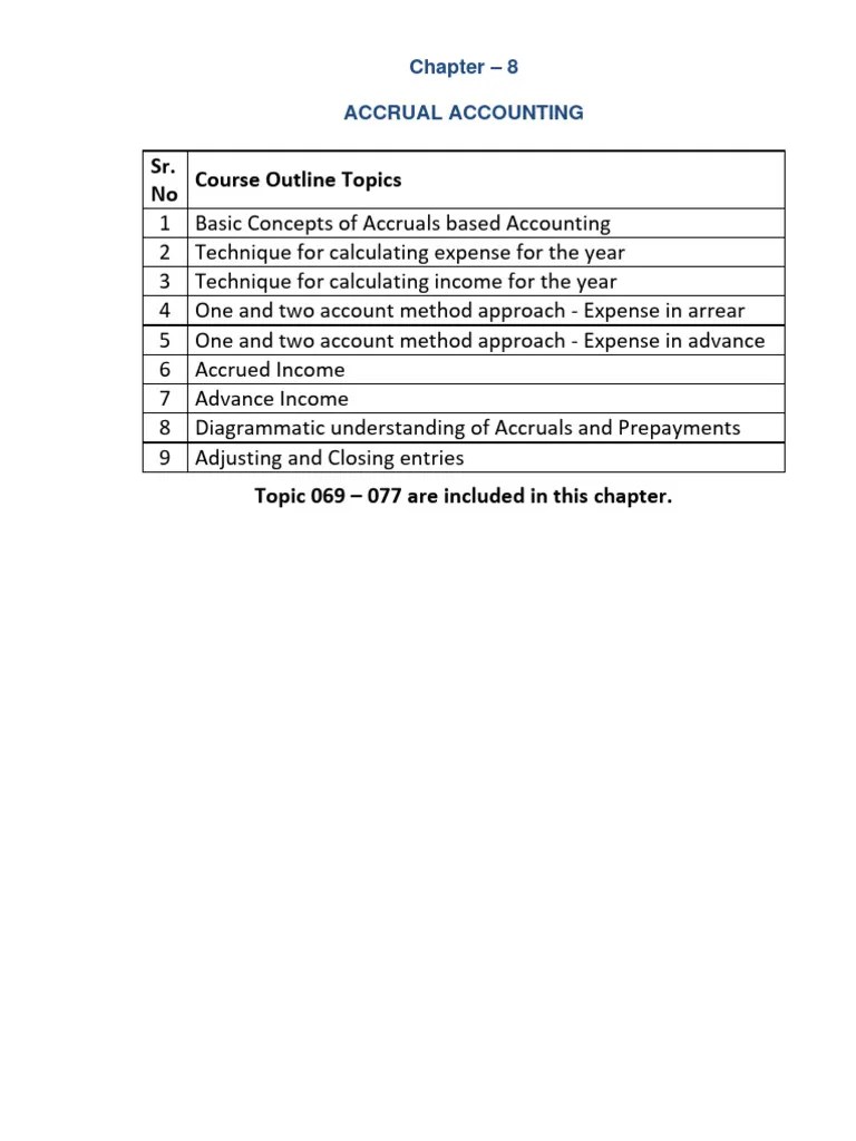 Module-8 Accruals Accounting | PDF | Debits And Credits | Expense