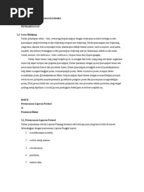 Laporan koordinasi dengan tokoh informal di tingkat desa/kelurahan i.pendahuluan petugas lapangan keluarga berencana (. An Laporan Formal Dari Hendri Pdf