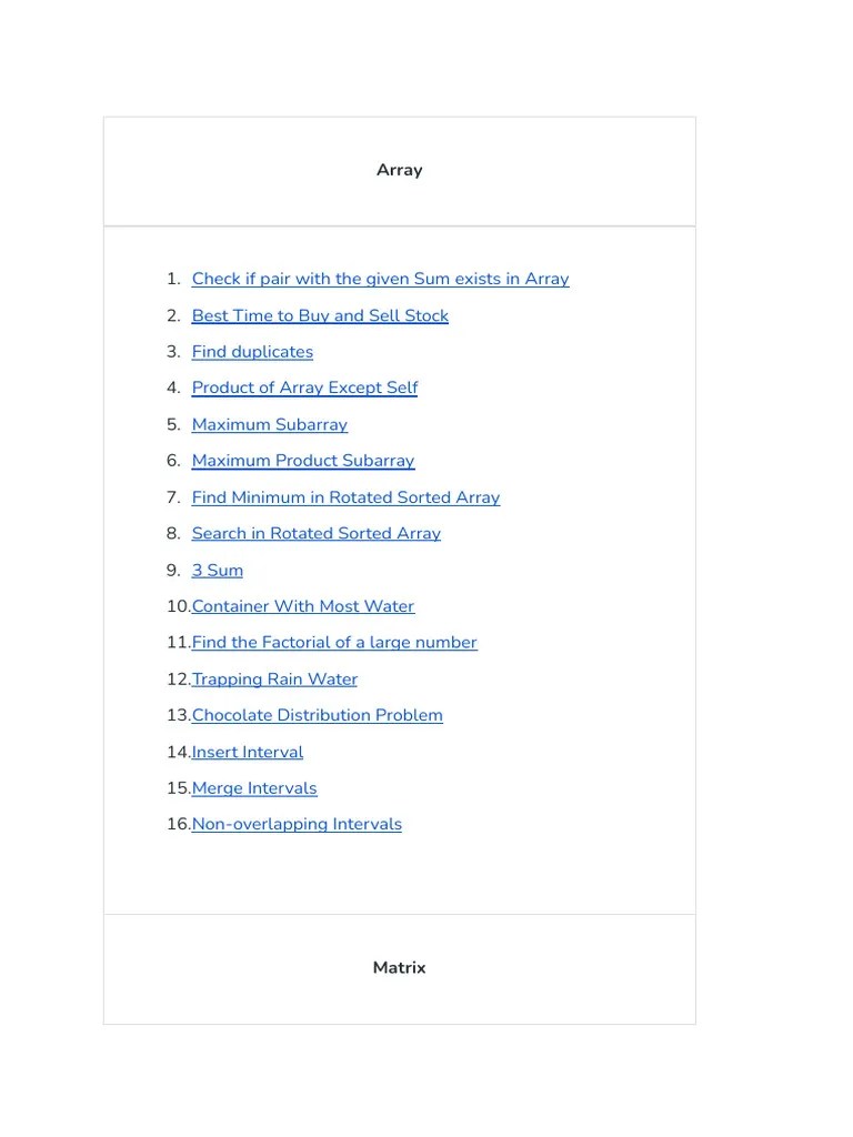 100 - DSA Interview Questions | PDF | String (Computer Science ...