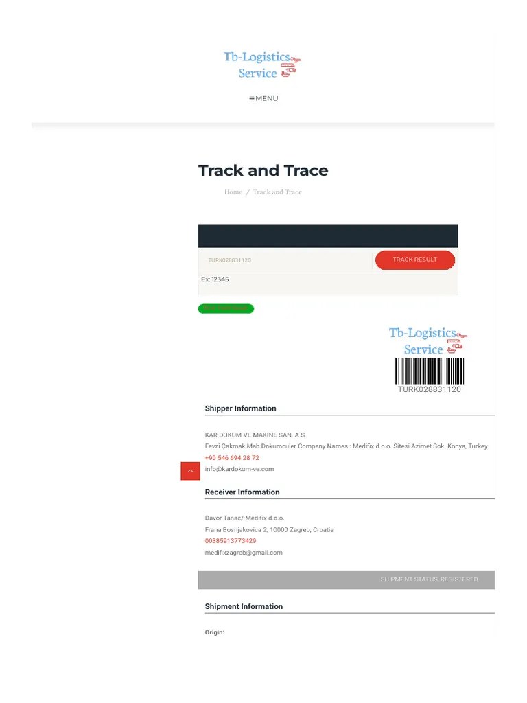 Track and trace