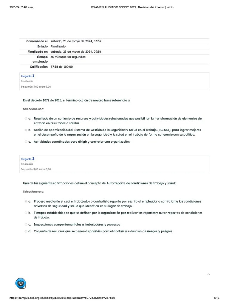 05 Mejora Continua Del Sgsst Pdf Evaluaci N Auditor A - Nature Illustrations - Incredible Desktop Collection