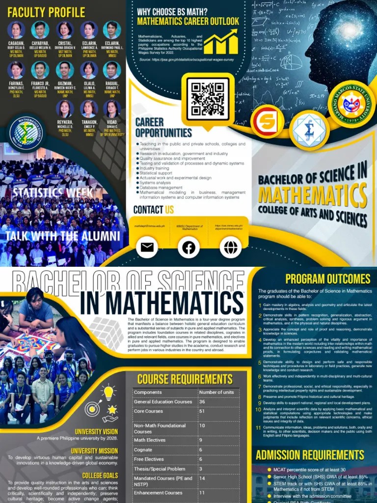 BS Mathematics Brochure | PDF