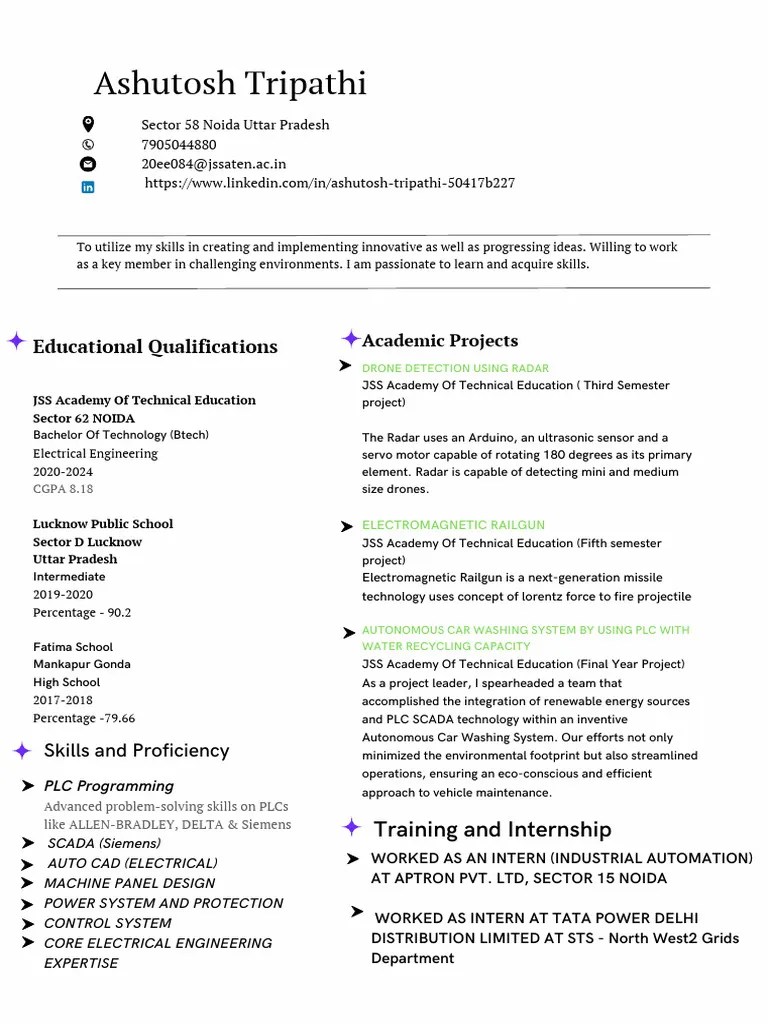 Ashutosh Tripathi | PDF | Programmable Logic Controller | Electrical ...