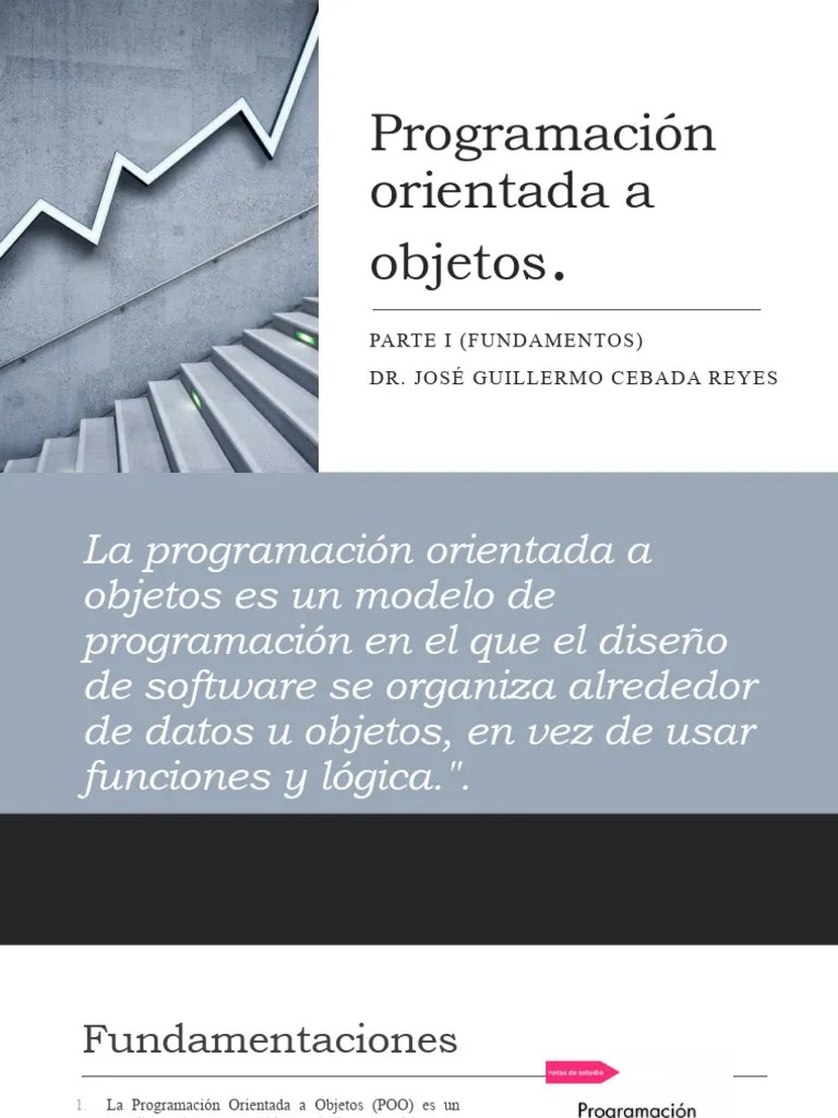 Programación Orientada A Objetos | PDF | Objeto (informática ...