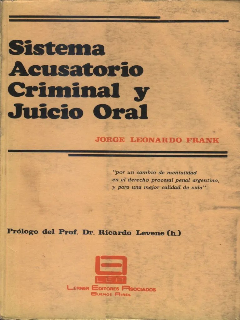 Libro Sistema Acusatorio Criminal Y Juicio Oral | PDF | Sentencia (ley ...