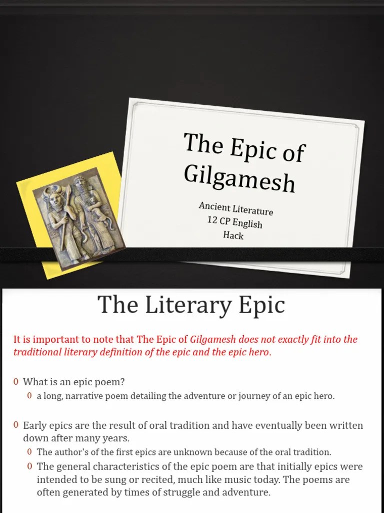The Epic Of Gilgamesh | PDF | Epic Of Gilgamesh | Epic Poetry