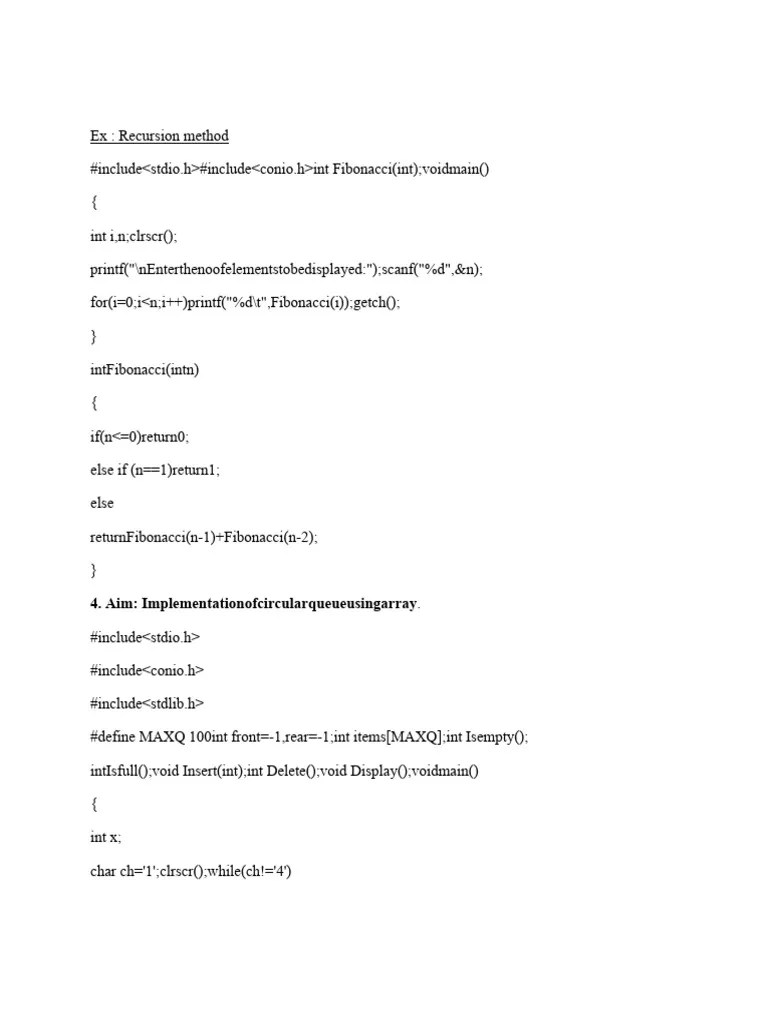 Programs Ds.1 | PDF | Computer Programming | Algorithms And Data Structures