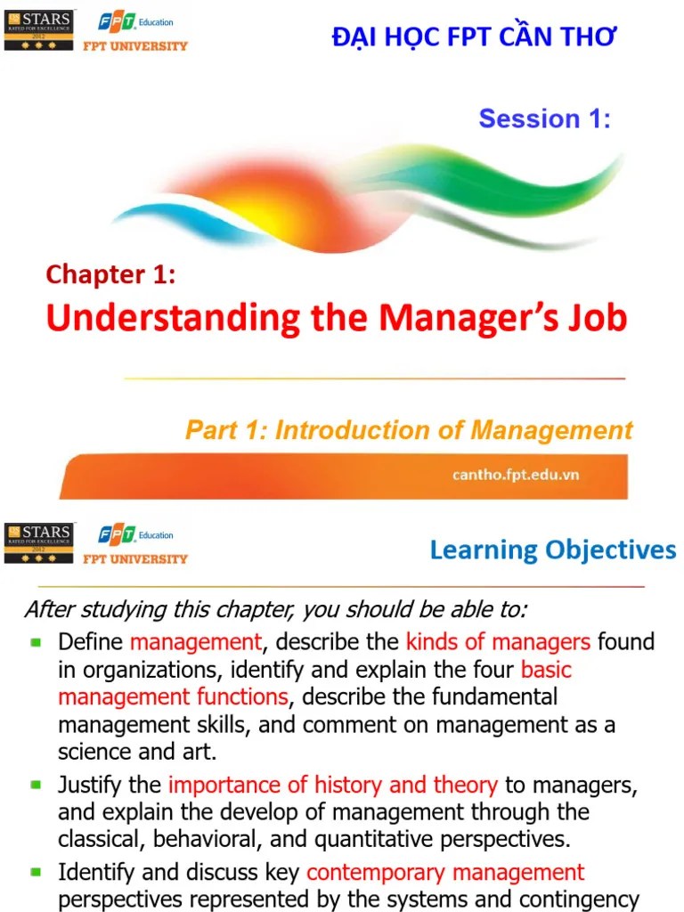 Chapter 1 Understanding The Managers Job Pdf System