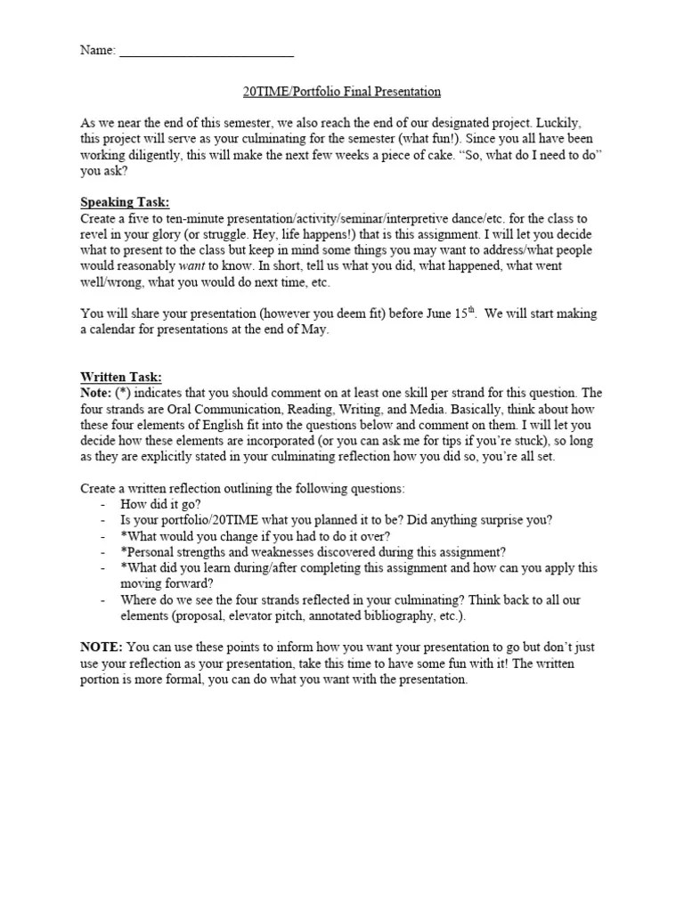 20TIME Final Presentation | PDF | Cognitive Science | Communication