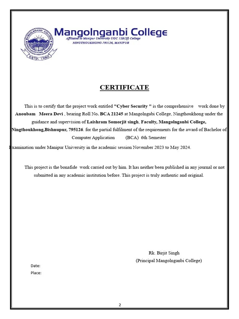 Bca 6 Sem Project Computer Network Pdf Internet Protocol Suite