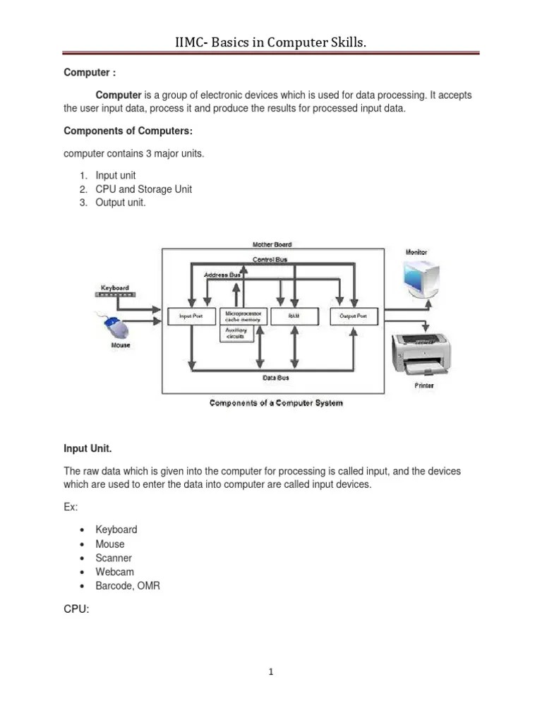 Basic Computer And Printer Skills Pdf Printer Computing Malware - Creative Desktop Dark Illustrations | Free Download