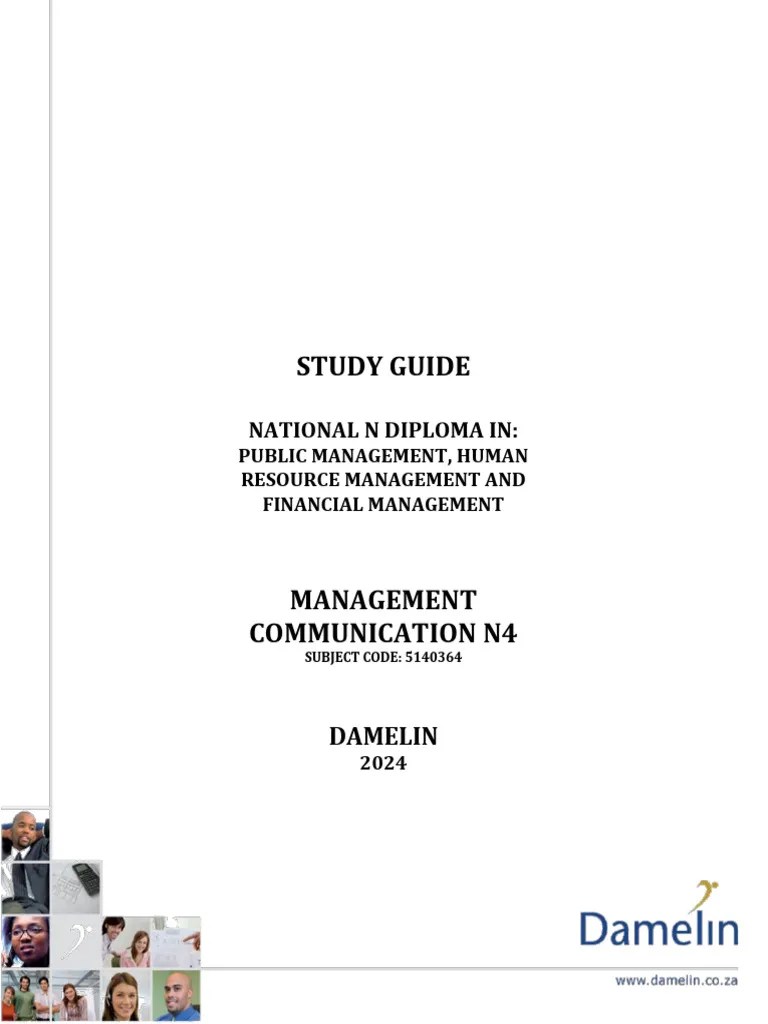 Management Communication N4 Study Guide | PDF | Communication | Nonverbal Communication