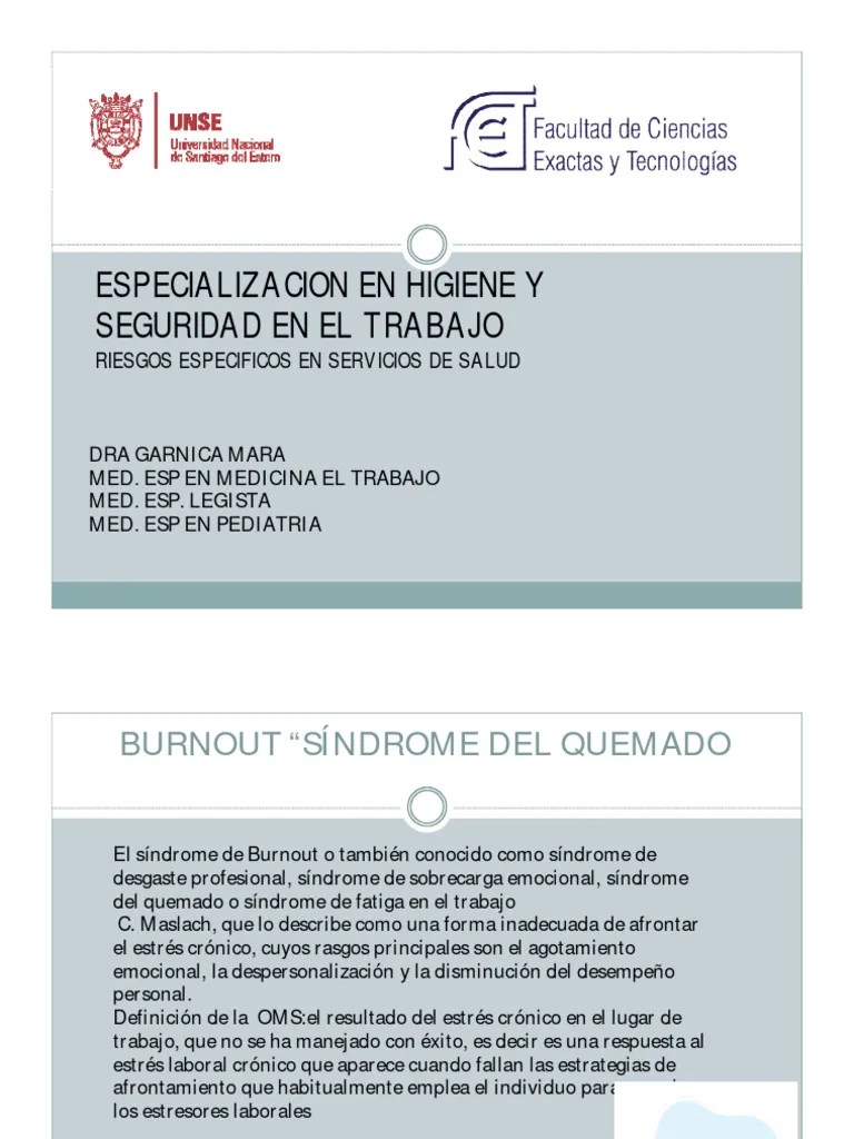 Sindrome De Burnout | PDF | Burnout Ocupacional | Estrés (biología)