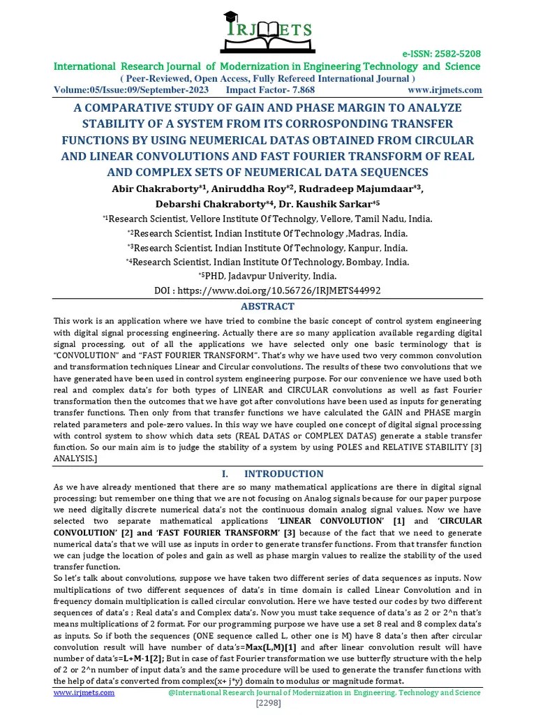 Digital Signal Processing And Control Sy | PDF | Convolution | Signal Processing