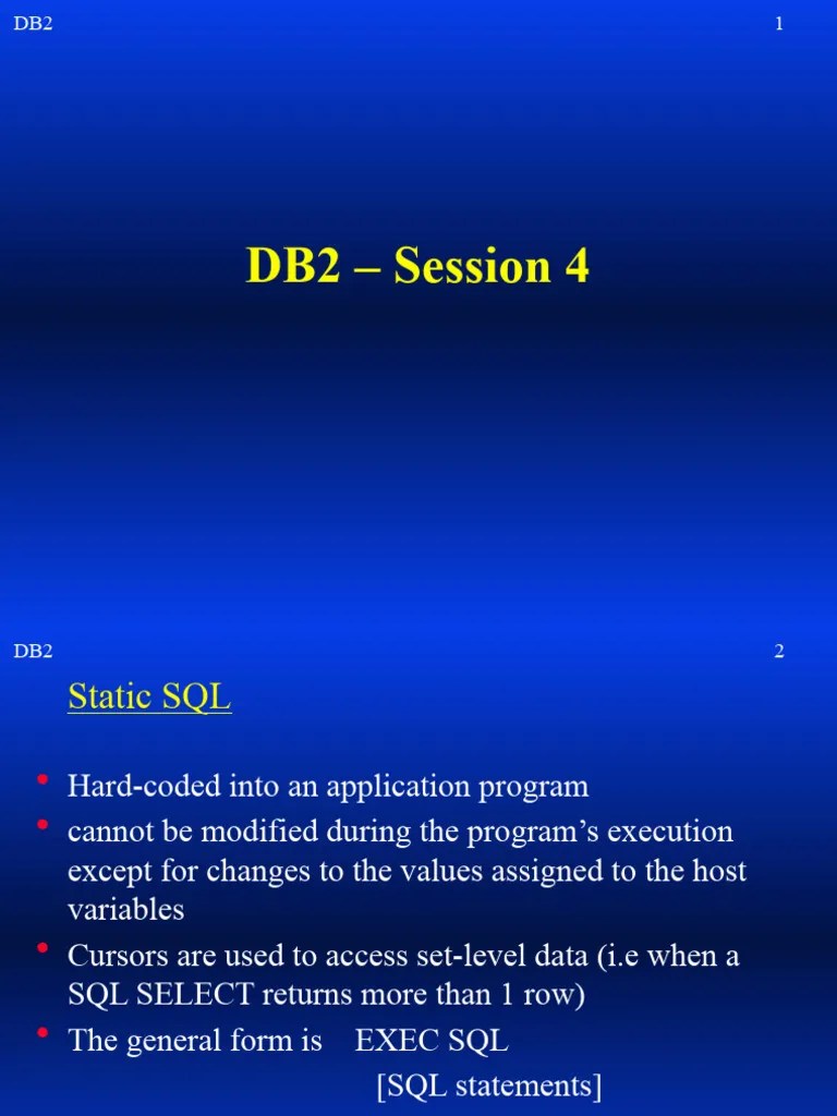 DB2 Session04 | PDF | Database Index | Ibm Db2