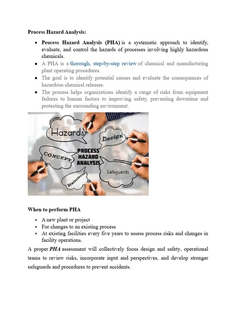 Process Hazard Analysis | PDF | Risk | Hazards