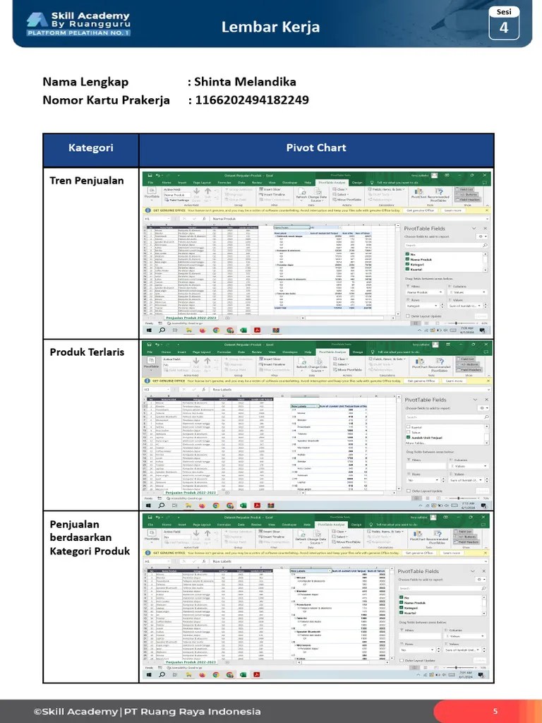 TPM 2 Membuat Visualisasi Data Dengan Pivot Chart - [Shinta Melandika ...