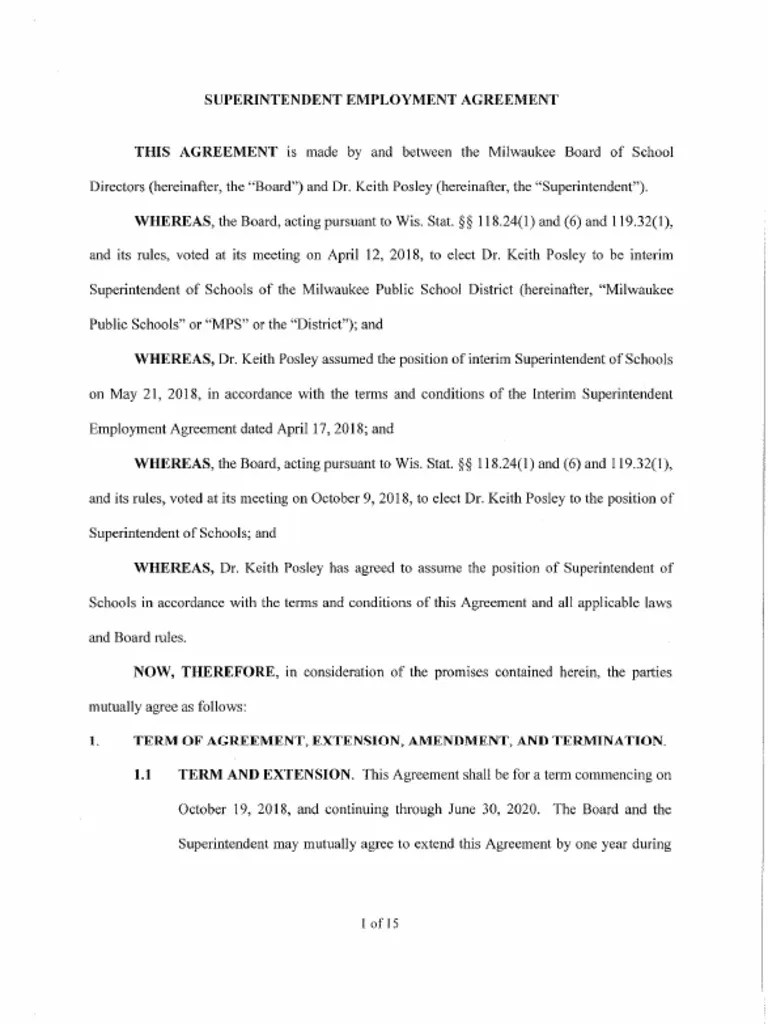 Superintendent's Contracts Through 2025 | PDF