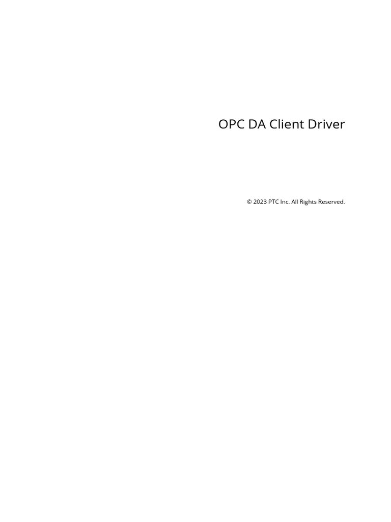 Opc Da Client Manual | PDF | Server (Computing) | World Wide Web