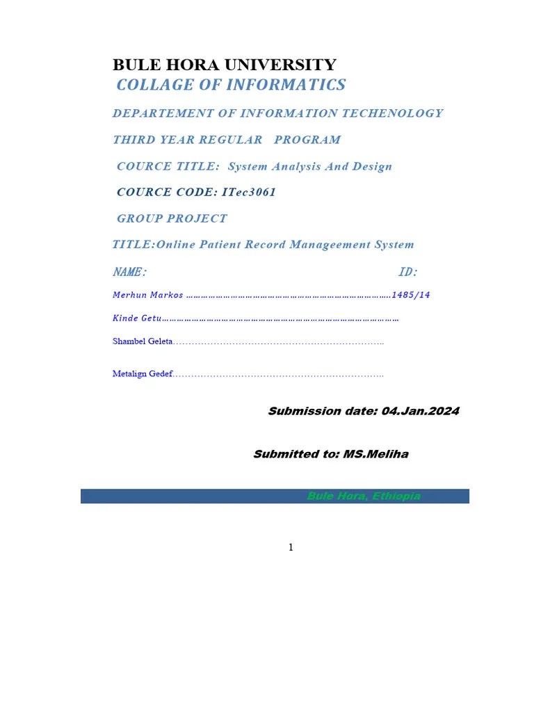 Patient - Records - Management - System 1 | PDF | Electronic Health ...