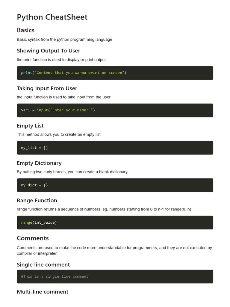 Python Basics For Beginners | PDF | Control Flow | Class (Computer ...
