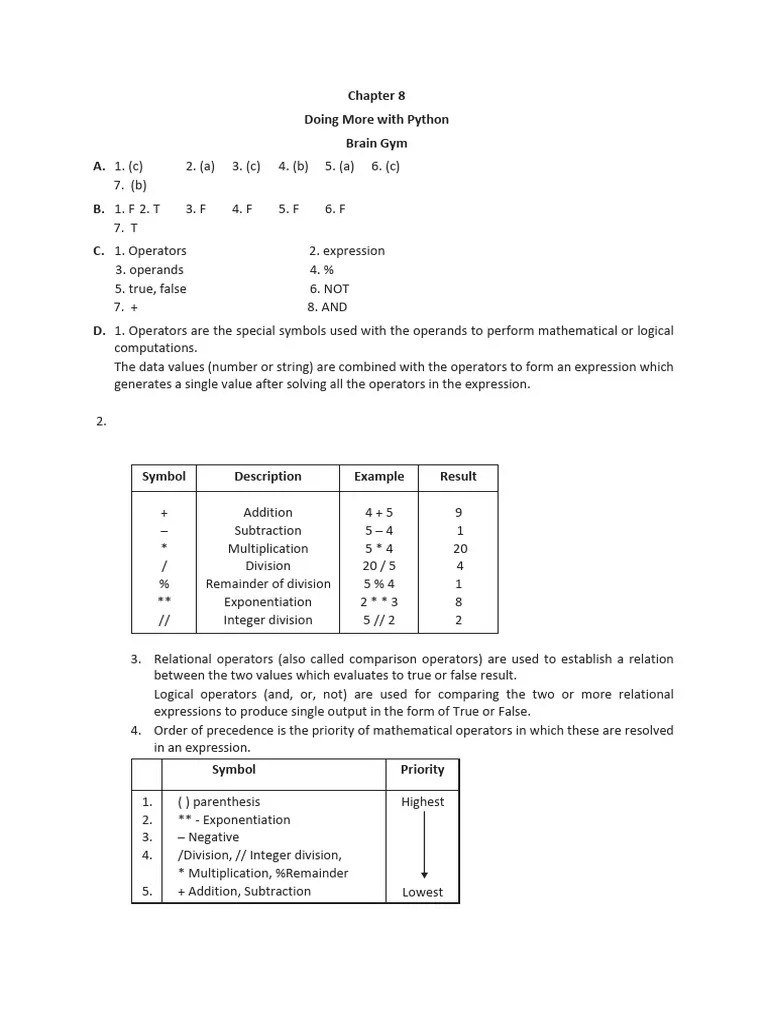Ch8 BOOK BACK EX CL-7 | Download Free PDF | Computer Programming ...